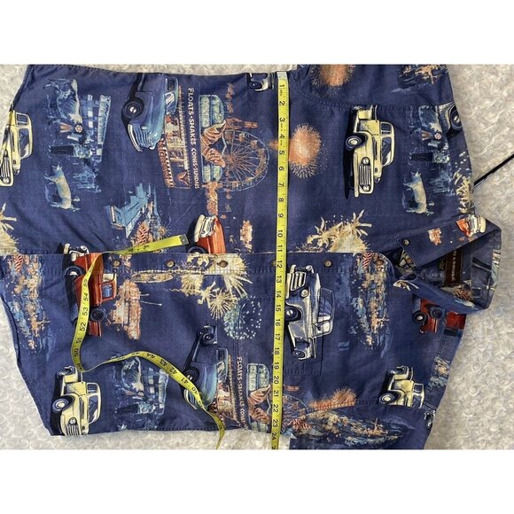 Bit & Bridle Vintage Classic Pick Up Trucks Print Button Up Shirt Mens Size L - Picture 5 of 12